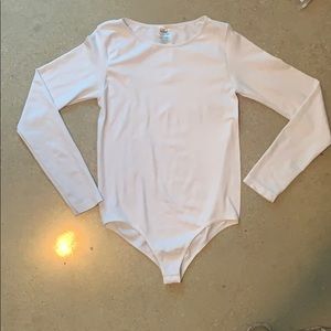White long sleeve bodysuit